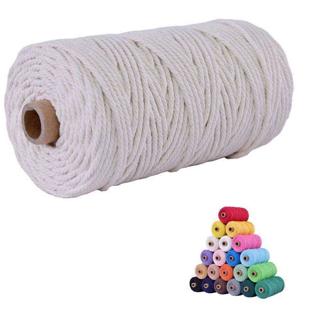 FLIPPED Macrame Cord Craft Cotton Craft Knitting Cord Rope DIY Wedding Christmas - Zenithce