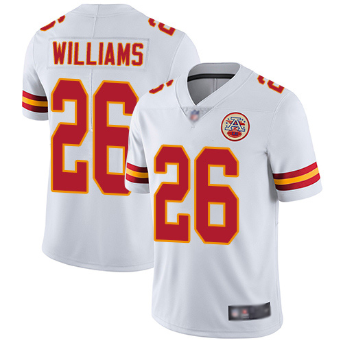 Kansas City Chiefs #26 Damien Williams White Vapor Untouchable Limited Stitched Jersey - Zenithce