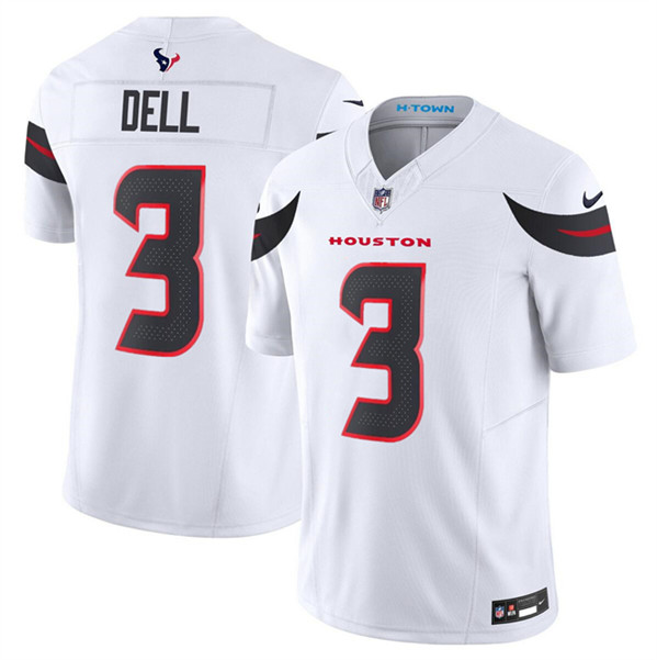 Houston Texans #3 Tank Dell White 2024 Vapor F.U.S.E. Limited Stitched Jersey - Zenithce
