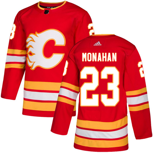 Calgary Flames #23 Sean Monahan Red Stitched Jersey - Zenithce