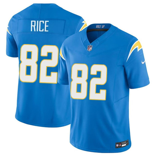 Los Angeles Chargers #82 Brenden Rice Light Blue 2024 Draft F.U.S.E. Vapor Limited Stitched Jersey - Zenithce