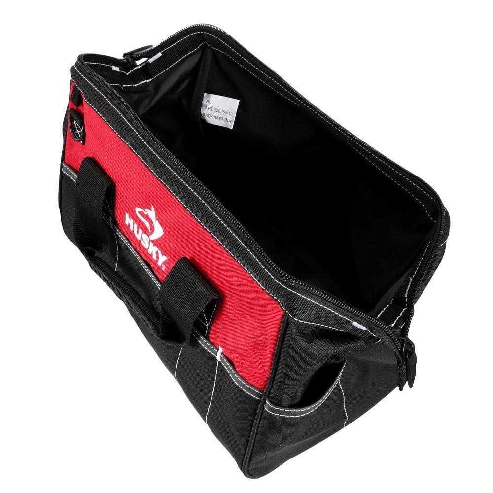 Husky 12 in 4 Pocket Zippered Tool Bag - Zenithce