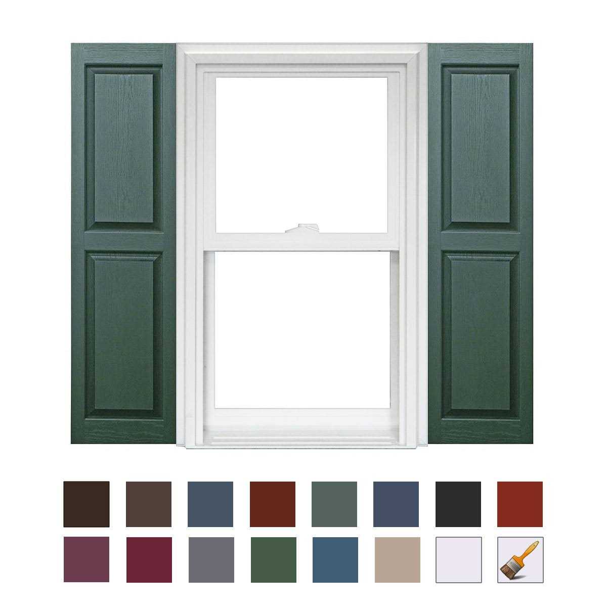 Homeside Raised Panel Vinyl Shutters In Stock Now - Zenithce