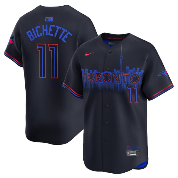 Toronto Blue Jays #11 Bo Bichette Black 2024 City Connect Limited Stitched Jersey - Zenithce
