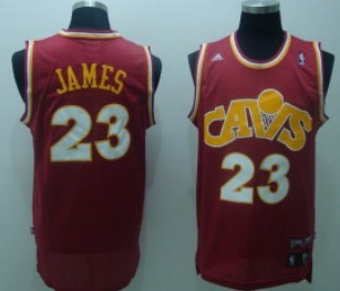Cleveland Cavaliers #23 LeBron James CavFanatic Red Swingman Throwback Jersey - Zenithce