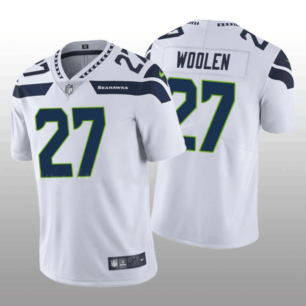 Seattle Seahawks #27 Tariq Woolen White Vapor Untouchable Stitched Jersey - Zenithce