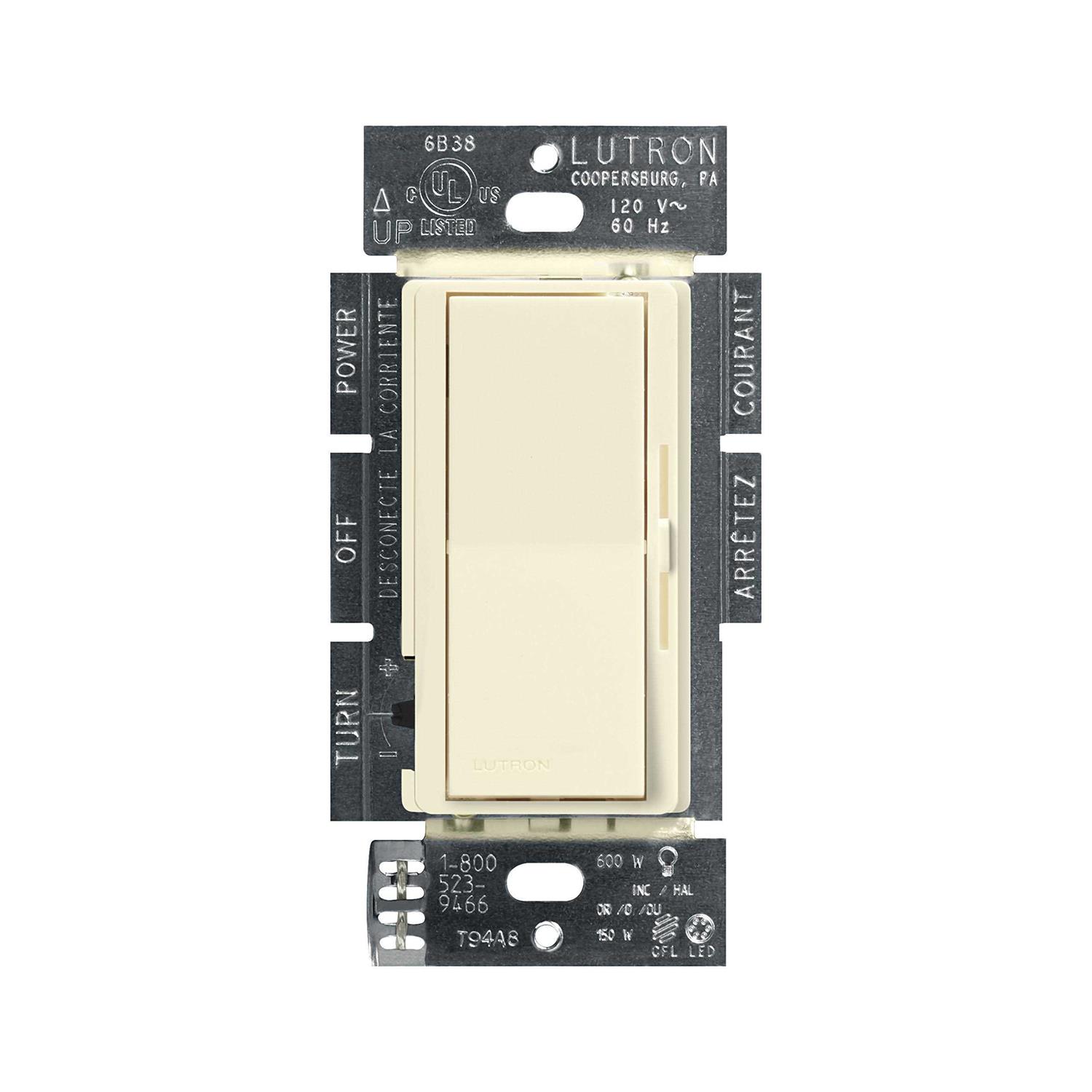 Lutron Diva Smart Dimmer Switch DVRF-6L-WH-R - Zenithce