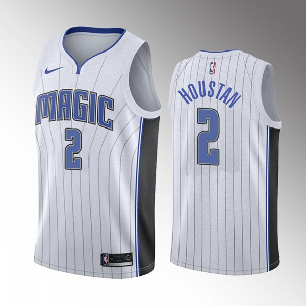 Orlando Magic #2 Caleb Houstan White 2022 Draft Stitched Jersey - Zenithce