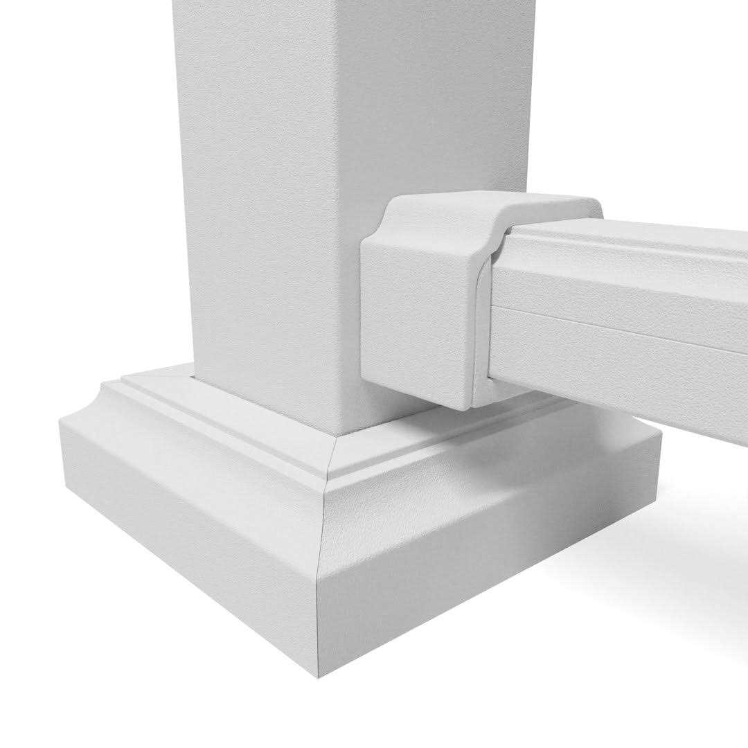 Ultra Max 2.5 in. x 2.5 in. x Textured Powder Coated Aluminum Deck Post Kit - Zenithce