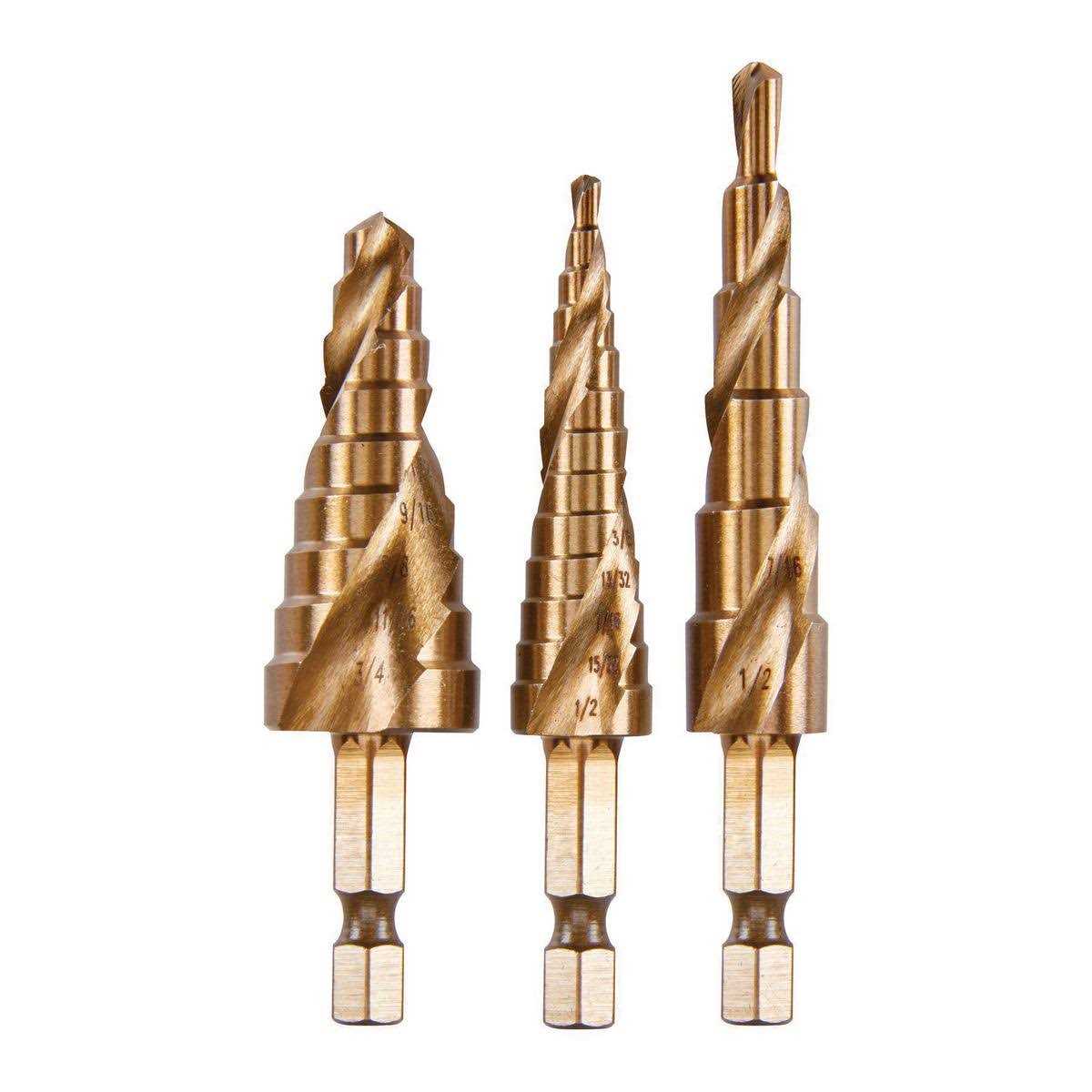 Hercules Cobalt Steel Step Drill Bit Set - Zenithce