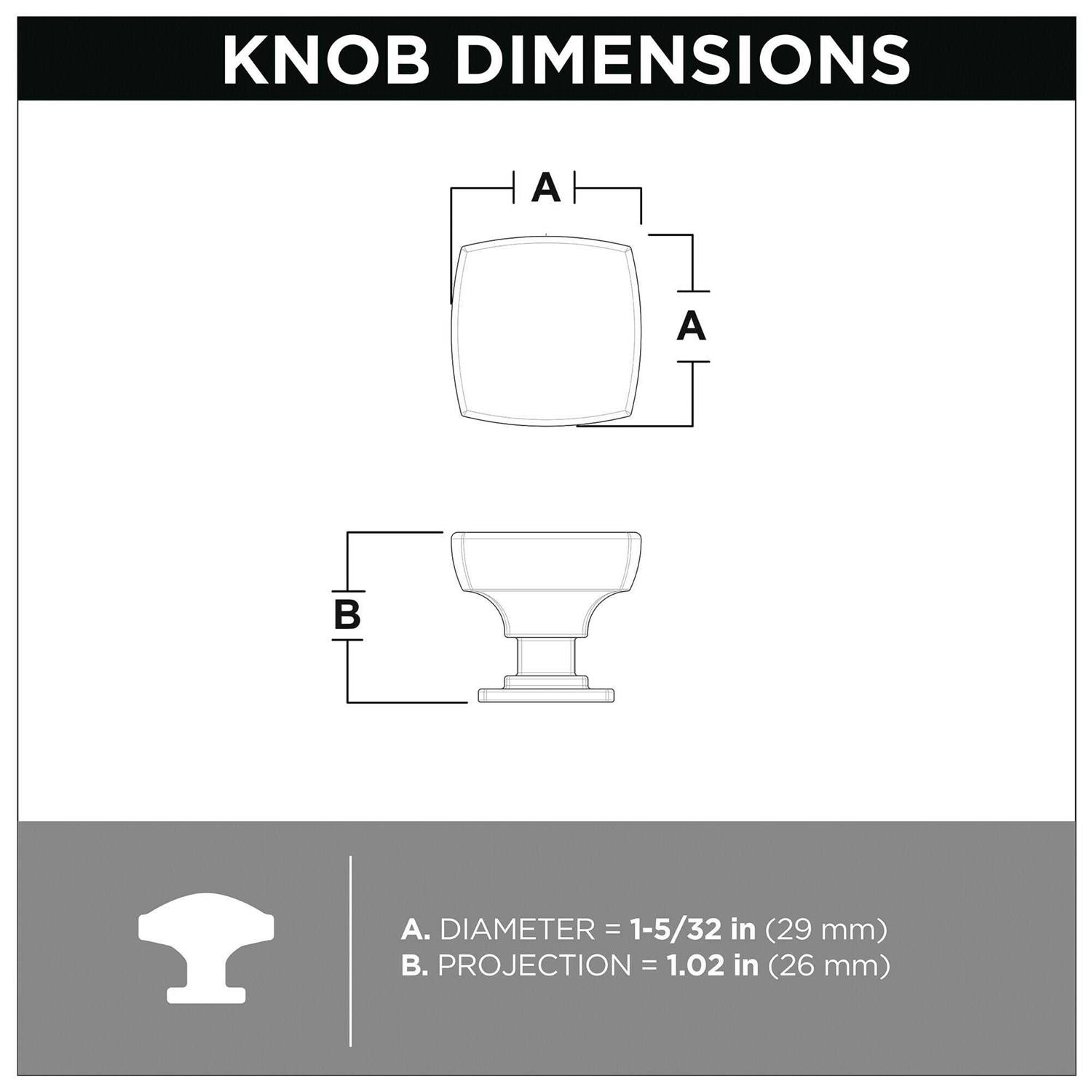 Franklin Brass P43969K-CP Modern Arch 1-1/2 Cabinet Knob P43969K-CZ-CP - Zenithce