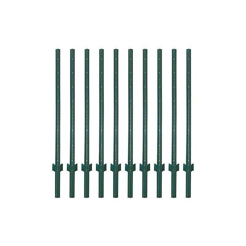 Vasgor Sturdy Duty Metal Fence Post Garden U Post for Fencing - Zenithce