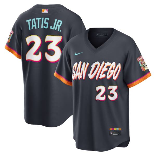 San Diego Padres #23 Fernando Tatis Jr. Obsidian 2026 City Connect Stadium Limited Stitched Jersey - Zenithce