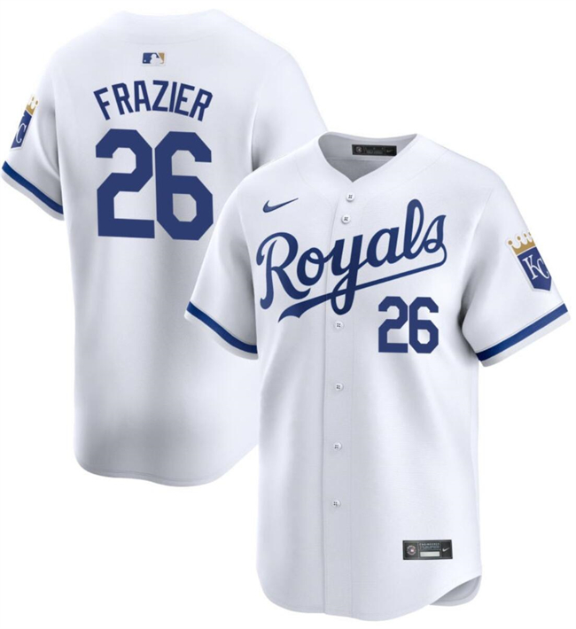 Kansas City Royals #26 Adam Frazier White 2024 Home Limited Cool Base Stitched Jersey - Zenithce