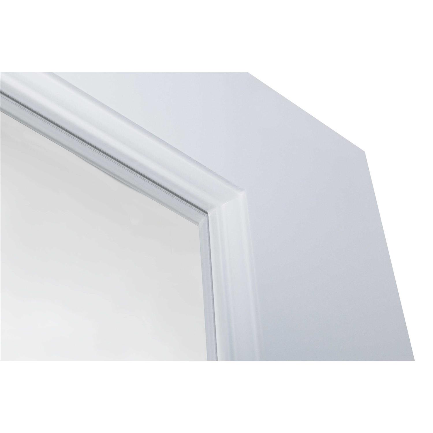 EightDoors 80 in. x 1-3/8 in. 1-Lite Solid Core Frosted Glass Shaker Wood Interior Door Slab - Zenithce