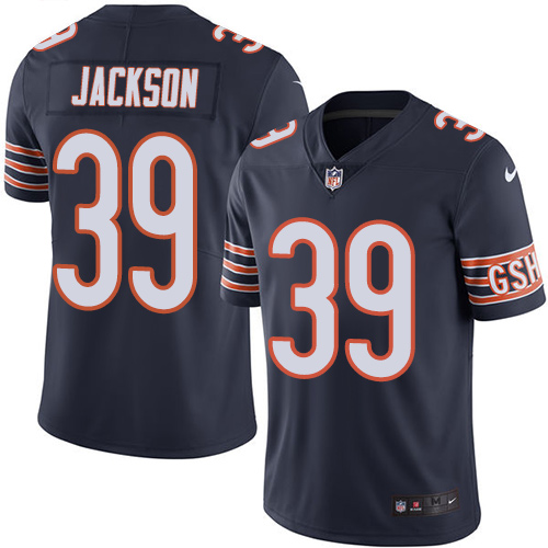 Chicago Bears#39 Eddie Jackson Navy Vapor Untouchable Limited Stitched Jersey - Zenithce