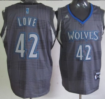 Minnesota Timberwolves #42 Kevin Love Black Rhythm Fashion Jersey - Zenithce