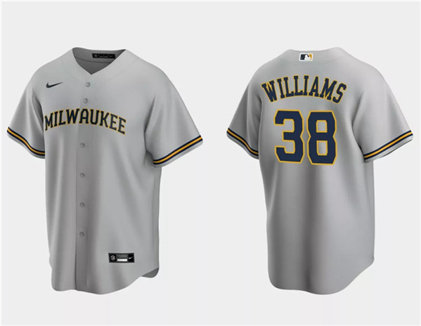 Milwaukee Brewers #38 Devin Williams Gray Cool Base Stitched Jersey - Zenithce