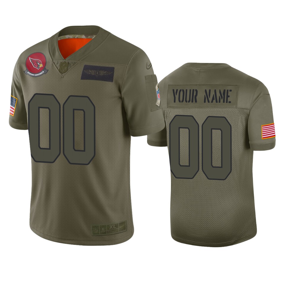 Arizona Cardinals Customized 2019 Camo Salute To Service NFL Stitched Limited Jersey. - Zenithce