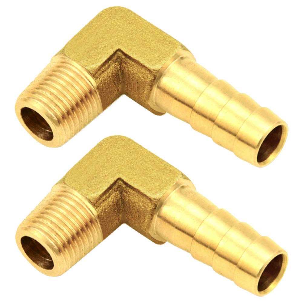 Joywayus Brass Pipe Fitting Barstock Street Tee T 3 Way NPT 1/4 Female × 1/4 Female × 1/4 Male Adapter - Zenithce