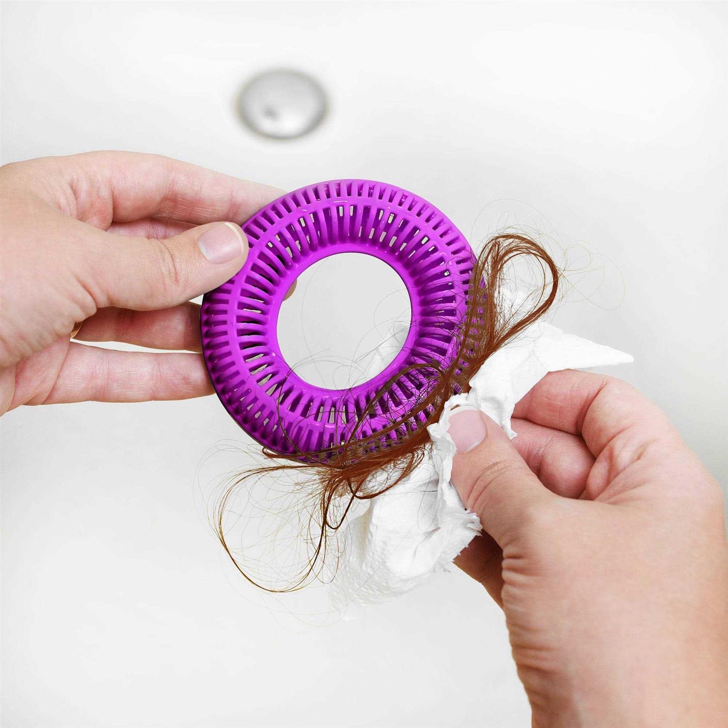 Tubring The Ultimate Tub Drain Protector Hair Catcher/Strainer/Snare - Zenithce