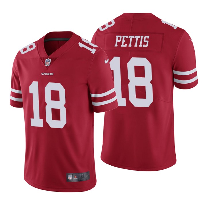 San Francisco 49ers #18 Dante Pettis Red Vapor Untouchable Limited Stitched Jersey - Zenithce