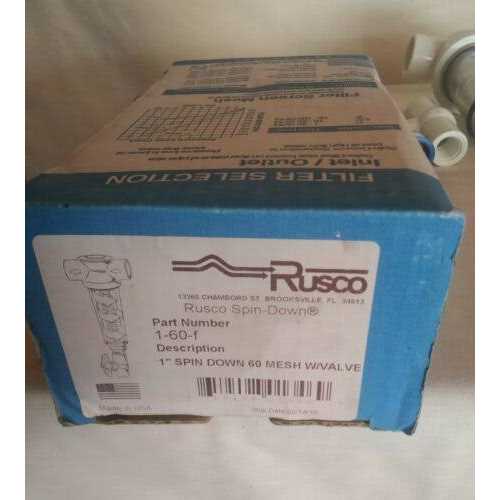 Rusco 1-500ST-F Polyester Screen Sediment Trapper System - Zenithce