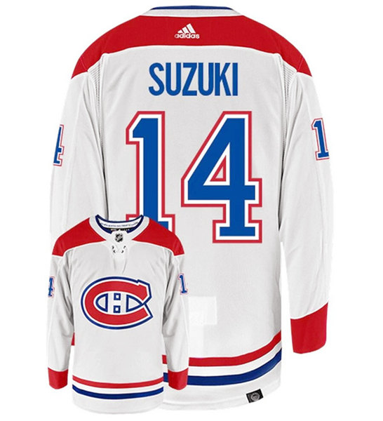 Montreal Canadiens #14 Nick Suzuki White Stitched Jersey - Zenithce