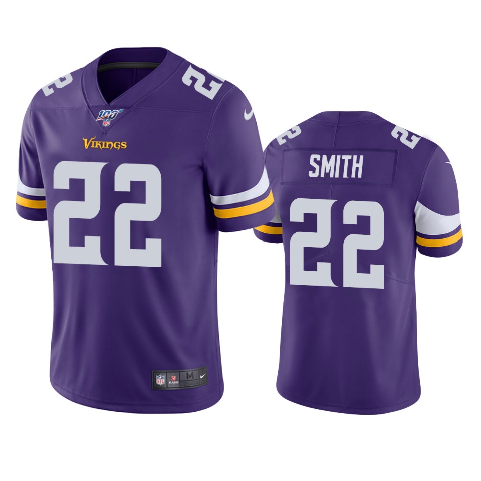 Minnesota Vikings #22 Harrison Smith Purple 2019 100th Season Vapor Untouchable Limited Stitched Jersey - Zenithce