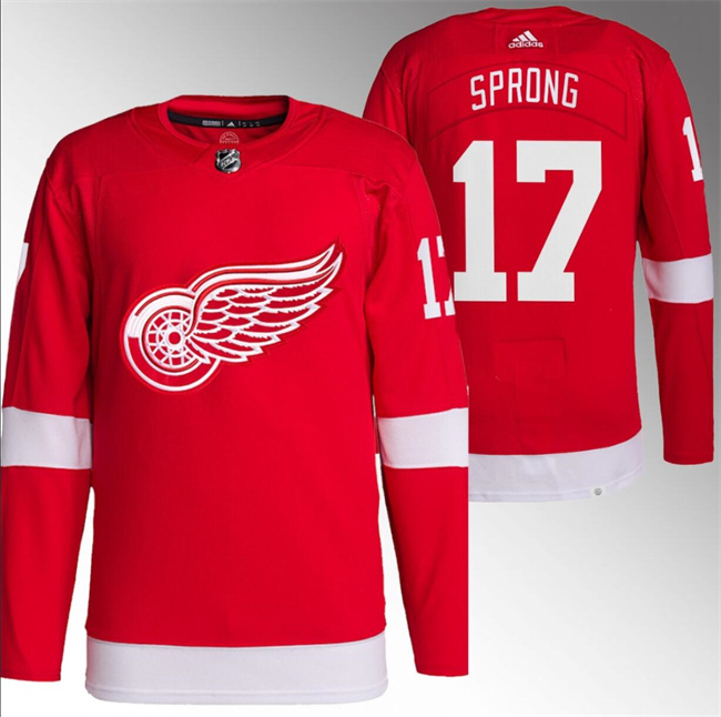 Detroit Red Wings #17 Daniel Sprong Red Stitched Jersey - Zenithce