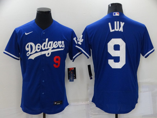 Los Angeles Dodgers #9 Gavin Lux Royal Flex Base Stitched Jersey - Zenithce