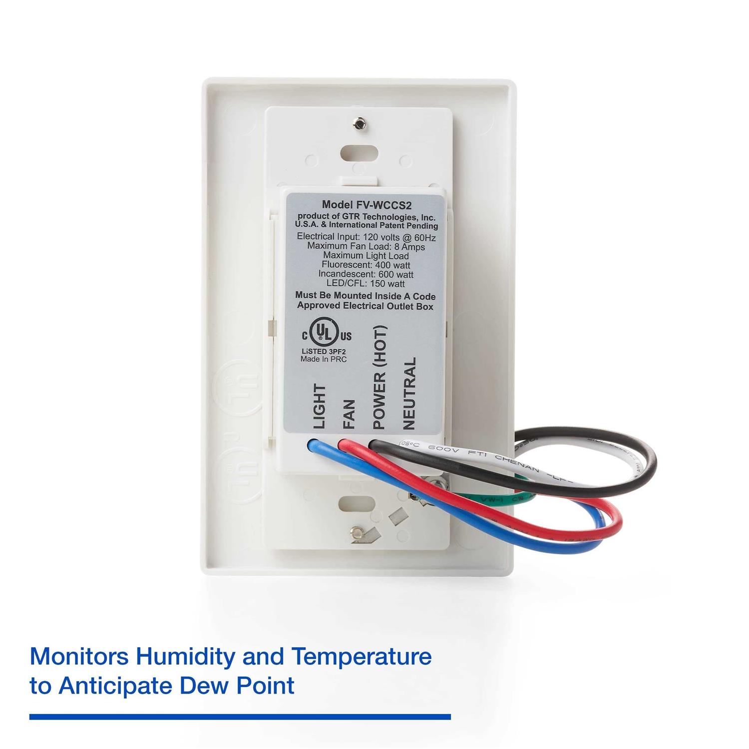Panasonic FV-WCSW41-W WhisperControl Switch - Zenithce