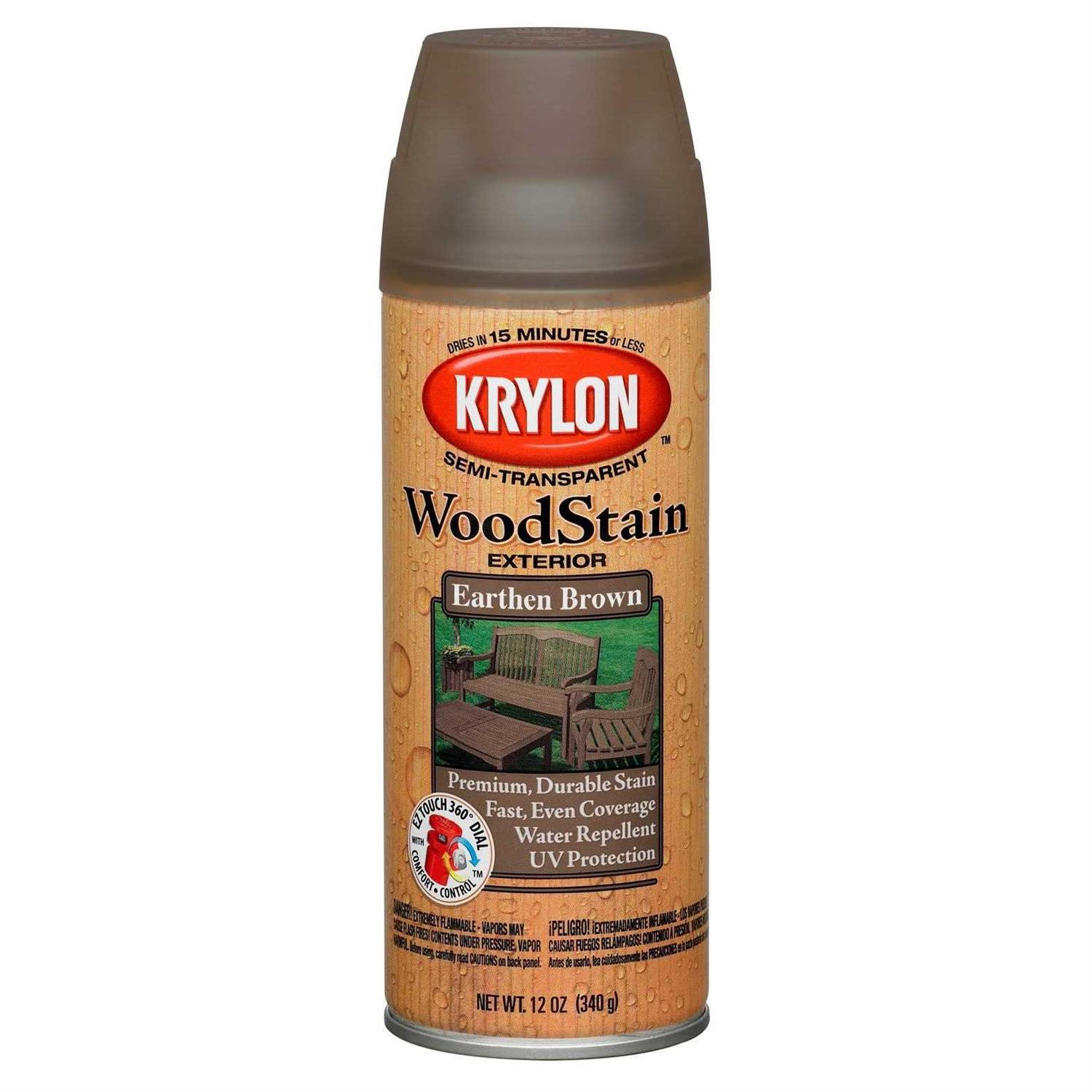 Krylon K03601000 Exterior Semi-Transparent Wood Stain - Zenithce