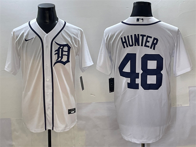 Detroit Tigers #48 Brant Hurter White Cool Base Stitched Jersey - Zenithce