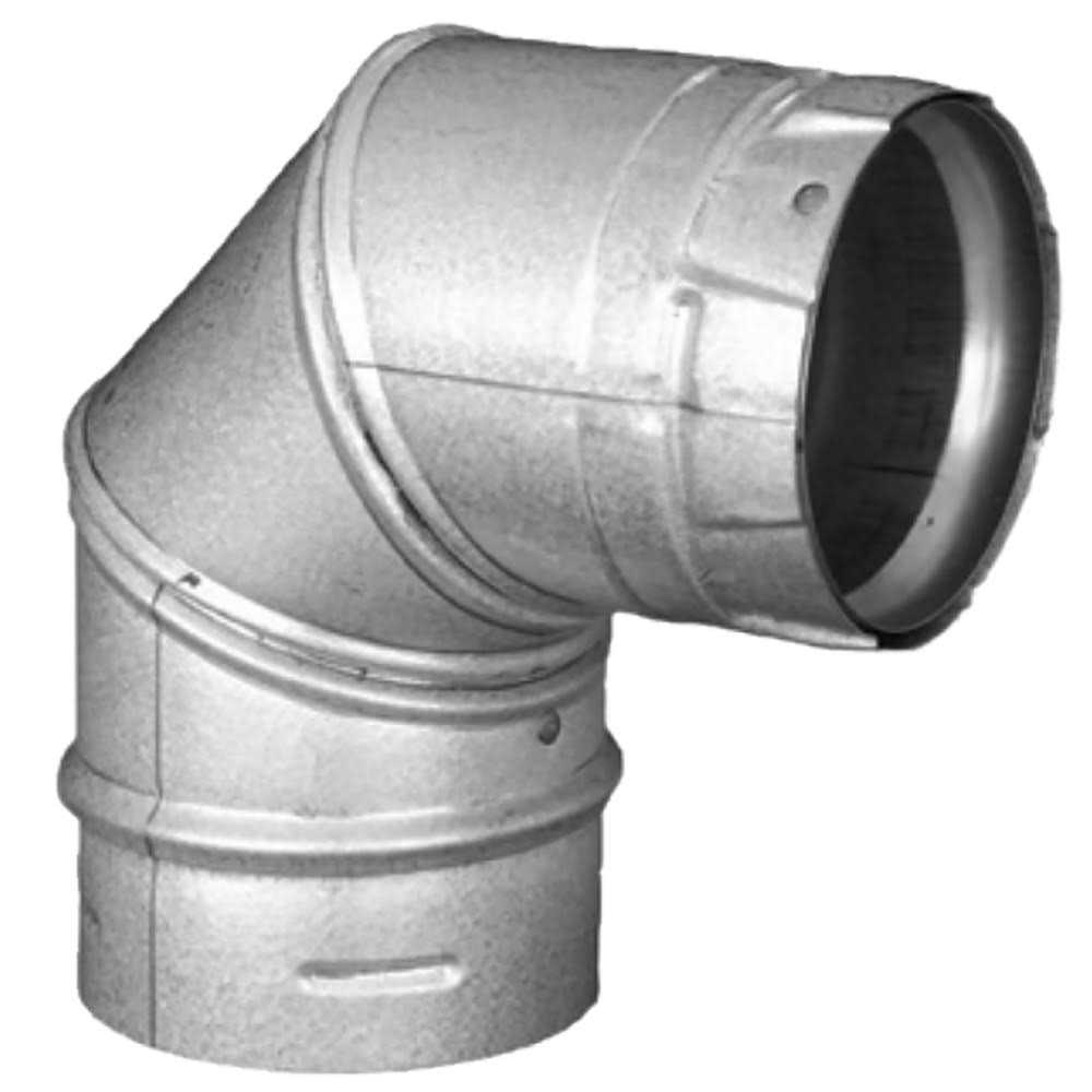 DuraVent 90-Degree DVL Double-Wall Black Elbow 8DVL-E90 - Zenithce