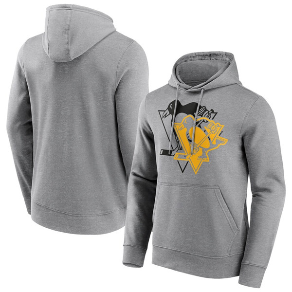 Pittsburgh Penguins Grey Overlay Hoodie - Zenithce