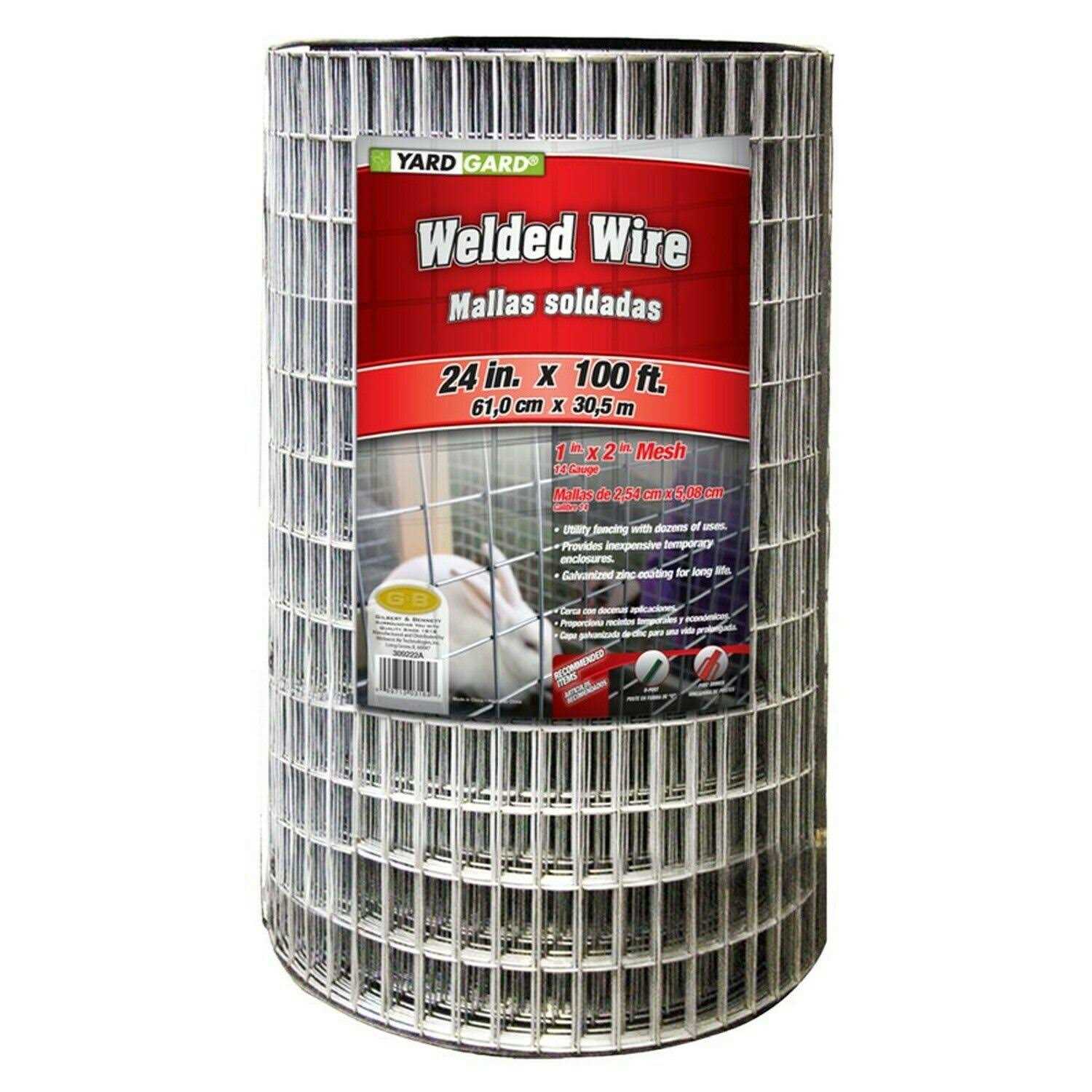Yardgard 308452B 2 Foot x 25 Foot 1 inch Mesh PVC Coated Poultry Netting - Zenithce