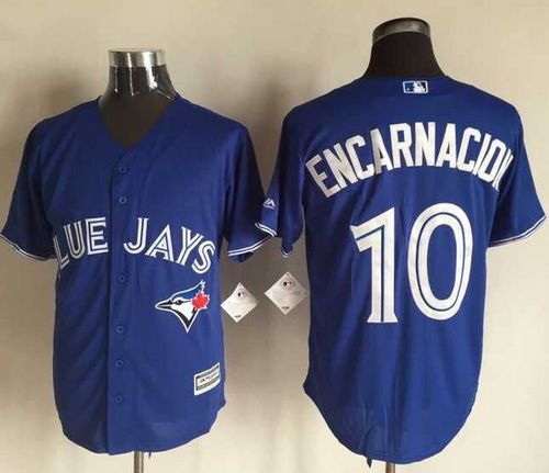 Blue Jays #10 Edwin Encarnacion Blue New Cool Base Stitched Jersey - Zenithce