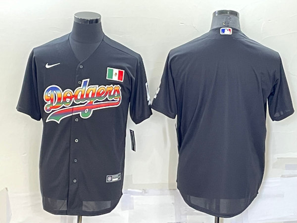 Los Angeles Dodgers Blank Black Stitched Baseball Jersey - Zenithce