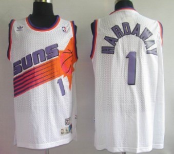 Phoenix Suns #1 Penny Hardaway White Swingman Throwback Jersey - Zenithce