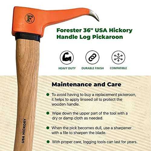 Forester USA Hickory Handle Log Pickaroon - Zenithce