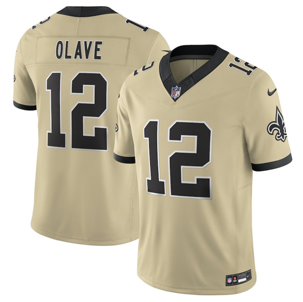New Orleans Saints #12 Chris Olave Gold 2025 F.U.S.E. Alternate Vapor Limited Football Stitched Jersey - Zenithce