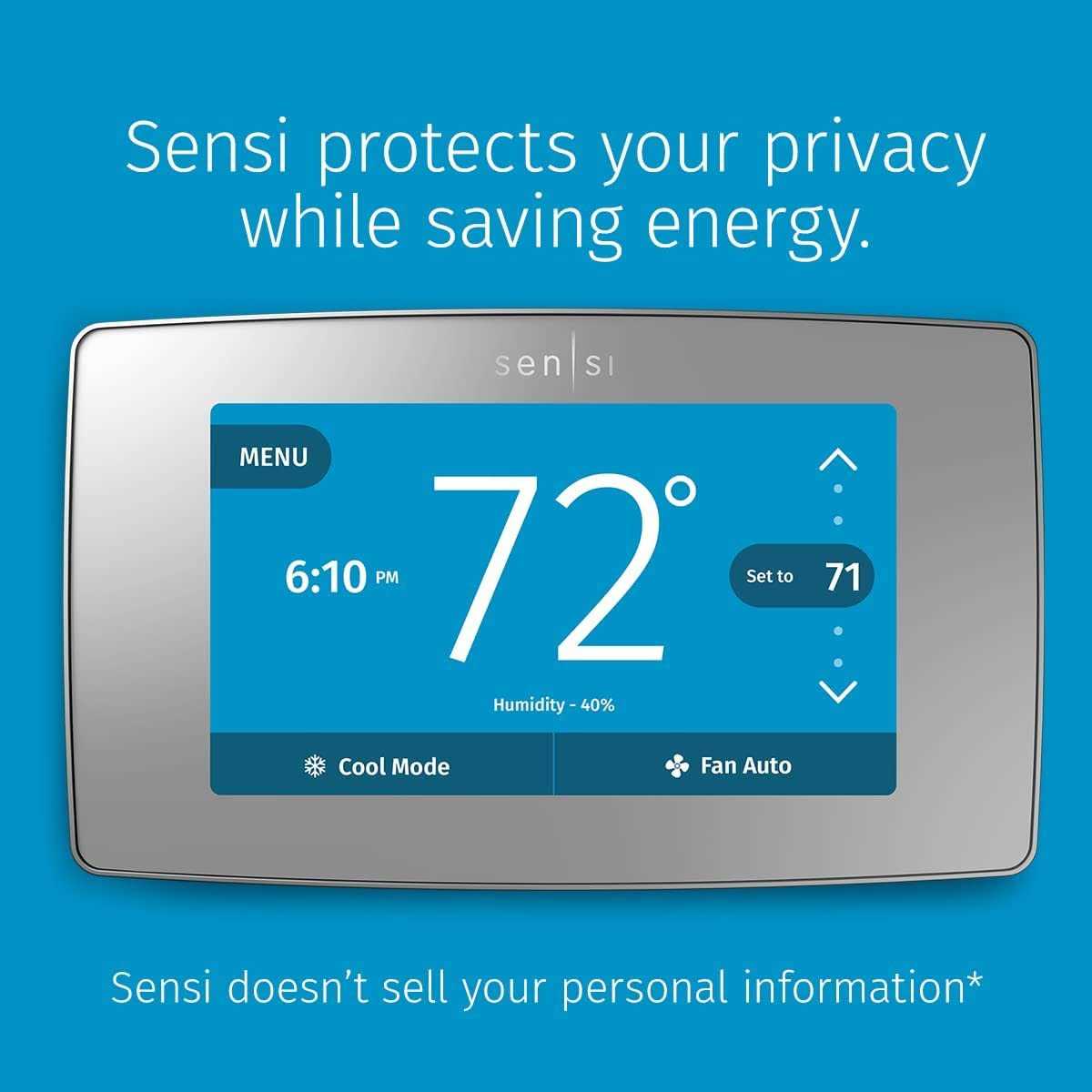 Emerson Sensi Touch 2 Smart Programmable Wi-Fi Thermostat - Zenithce
