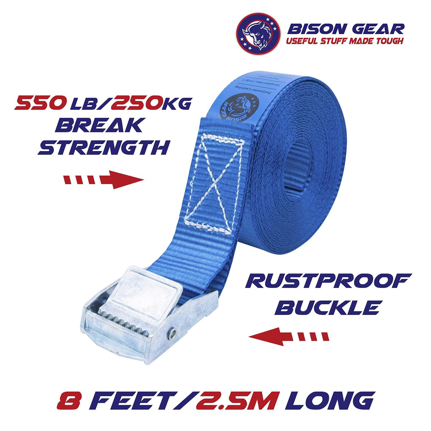Tie Down Strap 15 ft Cargo Tie Down Lg 2 in Cargo Tie Down Wd 2VKP8 - Zenithce