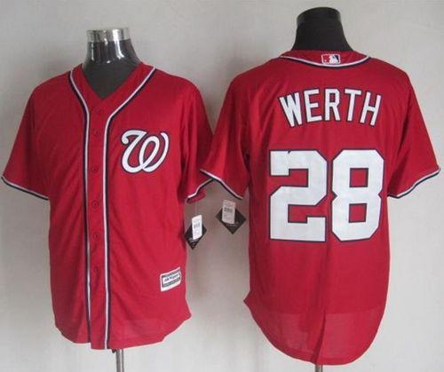 Nationals #28 Jayson Werth Red New Cool Base Stitched Jersey - Zenithce