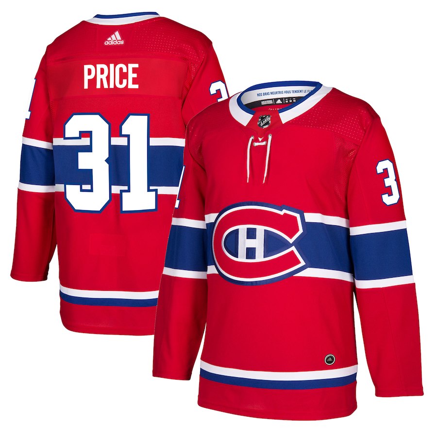 Montreal Canadiens #31 Carey Price Red Stitched Adidas Jersey - Zenithce