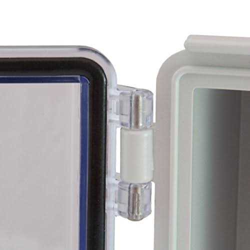 Watertight Enclosure | Hinged & Latching Lid | UL Listed | 6.7” x 10.63” x 4.33 | 35mm DIN Rail Included | NEMA 4X Electrical Box | Model EKM-172711 - Zenithce