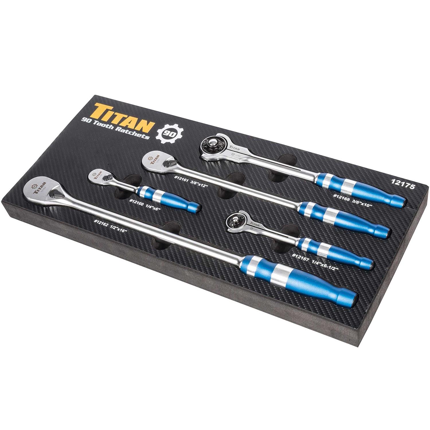 Titan 12061 3 Piece Impact Stubby Socket Adapter Set - Zenithce