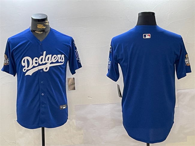 Los Angeles Dodgers Blank Royal 2024 World Series With Fernando Memorial Patch Alternate Limited Stitched Jersey - Zenithce