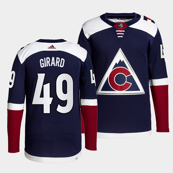 Colorado Avalanche #49 Sam Girard Navy Stitched Jersey - Zenithce